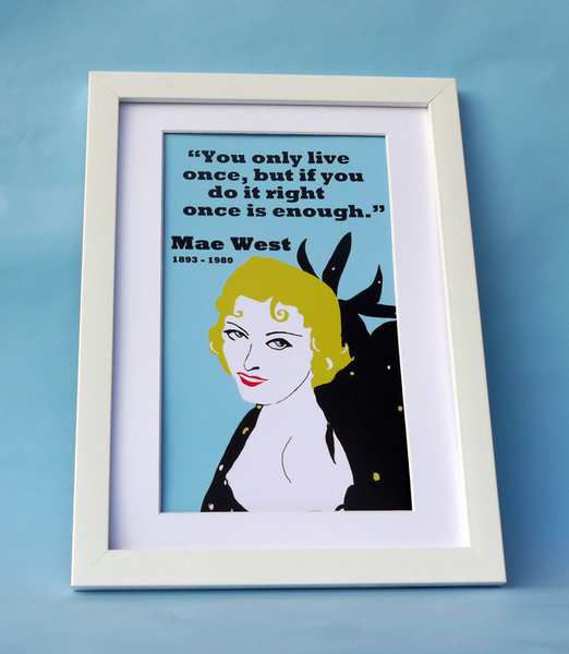Mae West Print