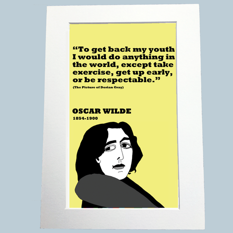 Oscar Wilde Print On Youth