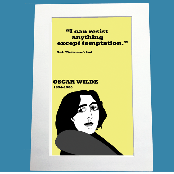 Oscar Wilde Print On Temptation