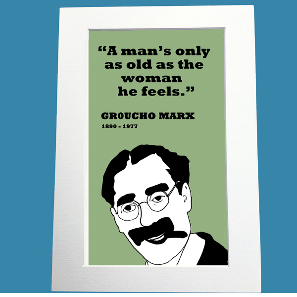 Groucho Marx Print (on old age)