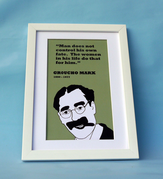Groucho Marx Print (on fate)