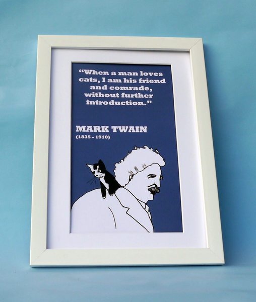 Mark Twain Print (on cats)