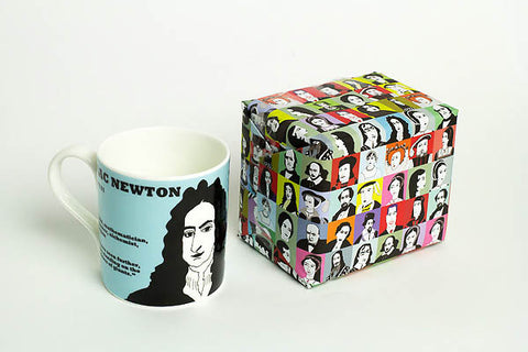 Cole of London wrapping paper and Newton mug
