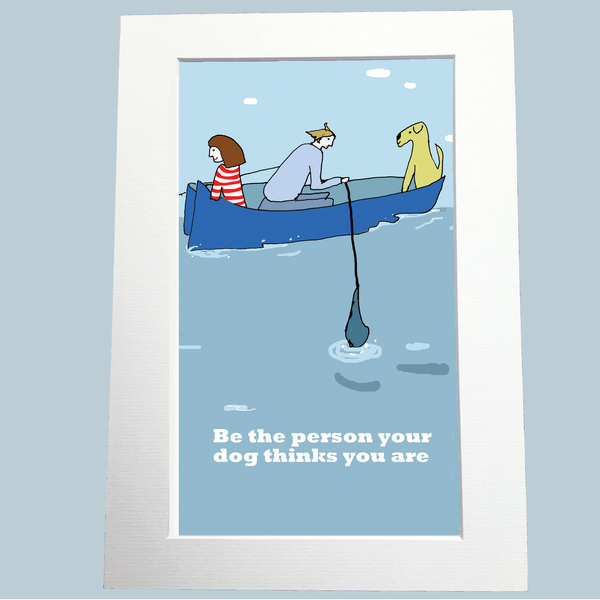 Be the Person Print (red dog)