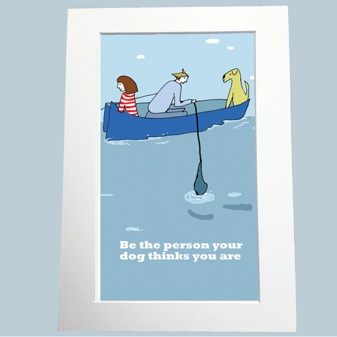 Be the Person Print (red dog)