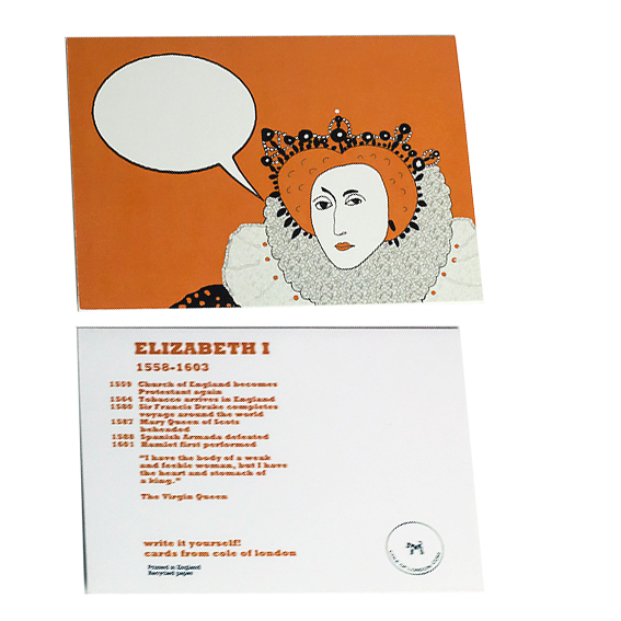 Cole of London Elizabeth I card