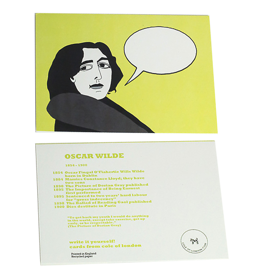 Cole of London Oscar Wilde card