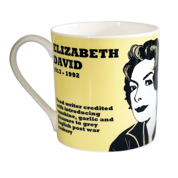 Elizabeth David mug - large size