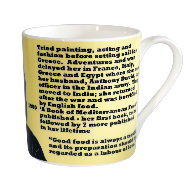 Elizabeth David mug - large size