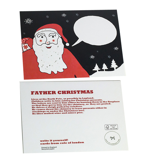 Cole of London Father Christmas card