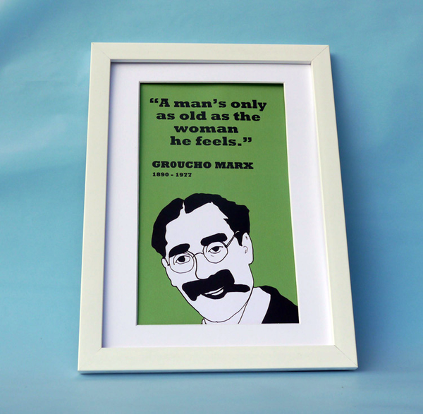 Groucho Marx Print (on old age)