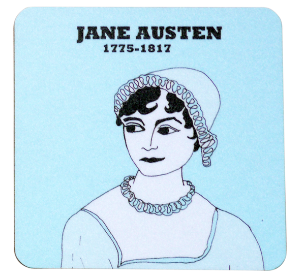Jane Austen coaster