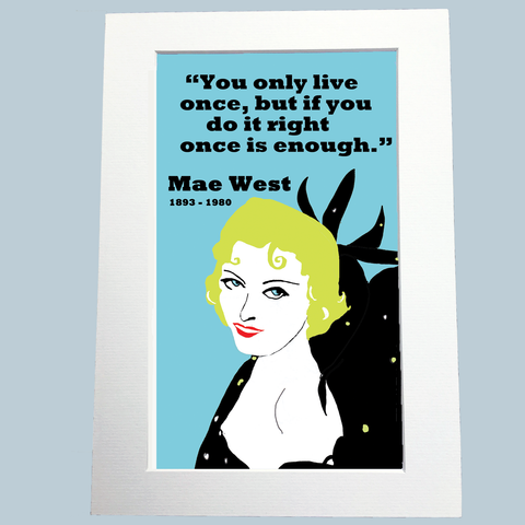 Mae West Print