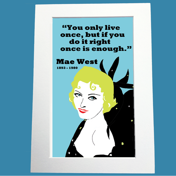 Mae West Print