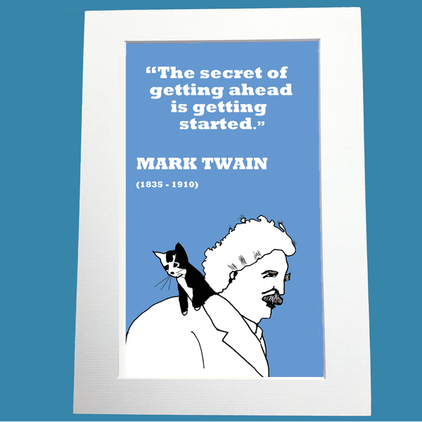 Mark Twain Print (on getting started)