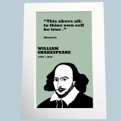 William Shakespeare Print on truth
