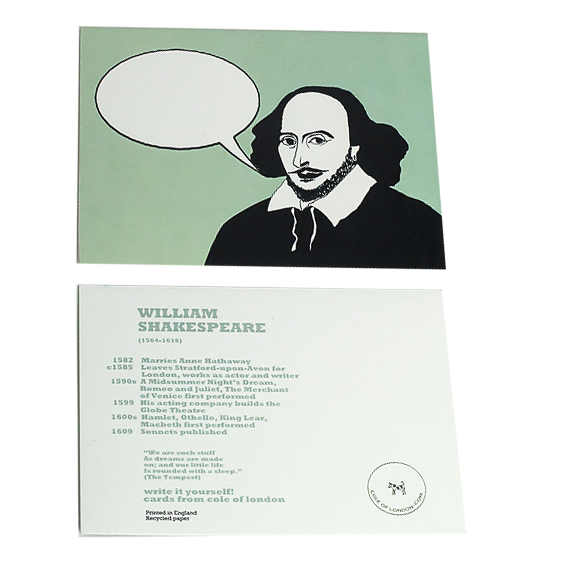 Cole of London Shakespeare card