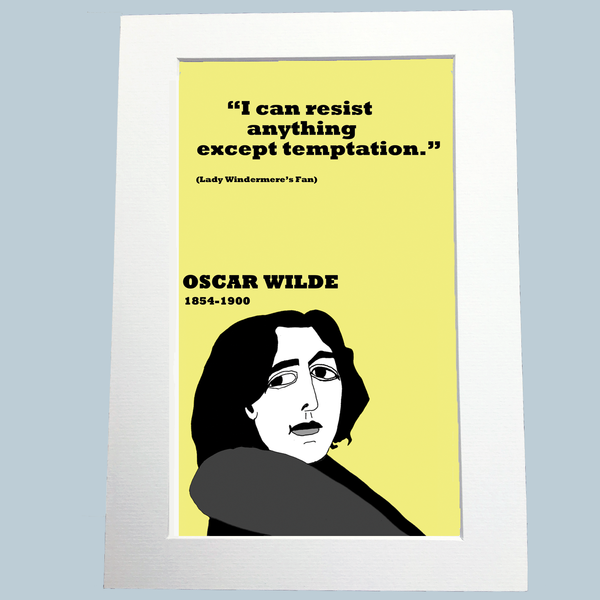 Oscar Wilde Print On Temptation