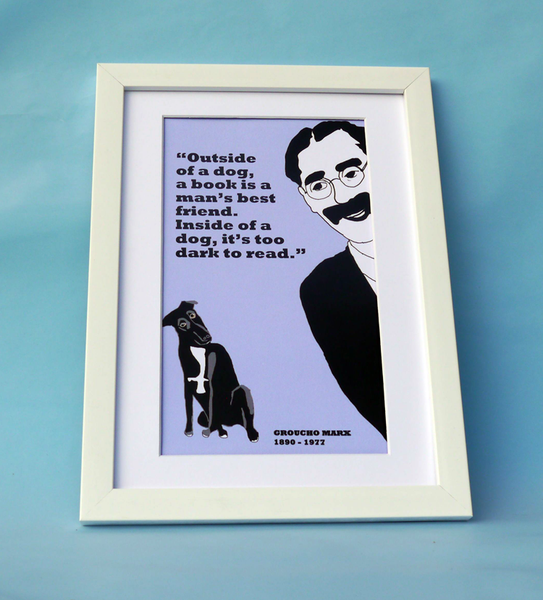 Groucho Marx Print (on dogs)