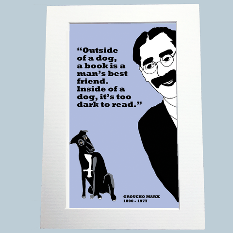 Groucho Marx Print (on dogs)