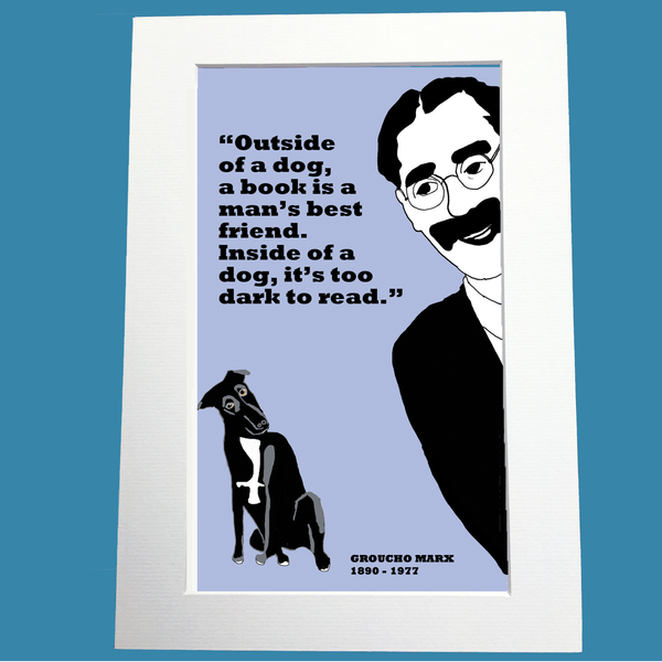 Groucho Marx Print (on dogs)