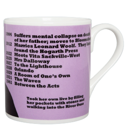 Virginia Woolf mug by Cole of London